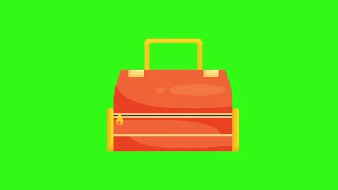 Flat Design Shopping Bag Icon Animation for Ecommerce and Retail App Interface Stock Footage 345930608