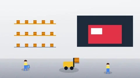 Flat design shopping cart icon for e-commerce retail purchases vector illus.. Stock Footage 344643360