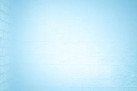 Flat design is showing painted textured blue brick wall interior corner creating Ilustración de archivo