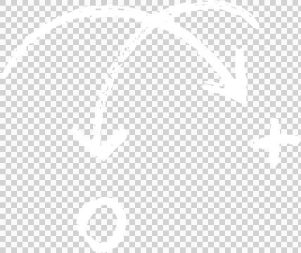 Flat design is showing white brush-stroke arrows plus sign and circle on イラスト素材