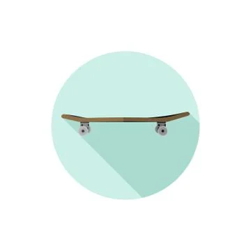 Flat design Skateboard Stock Illustration