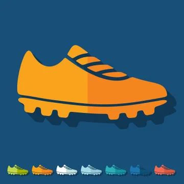 Flat design: sneakers Stock Illustration