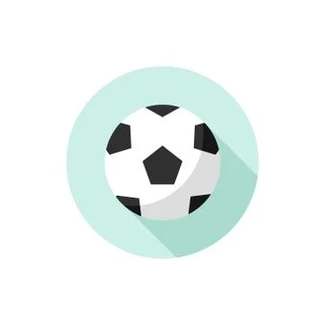 Flat design Soccer Ball Stock Illustration