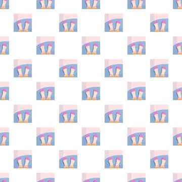 Flat design socks pattern for cozy background Illustrazione stock
