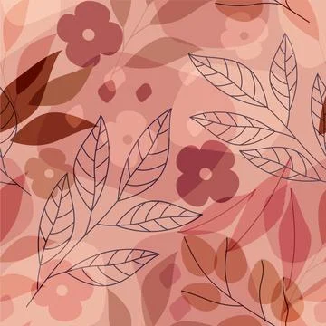 Flat design soft earth tones pattern Stock Illustration