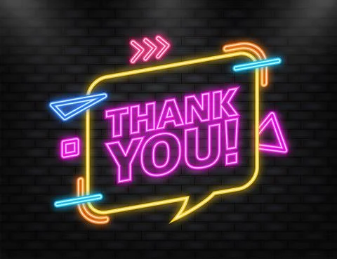 Flat Design Speech Bubble Thank You. Vector Illusatrtion on color background. Stock Illustration