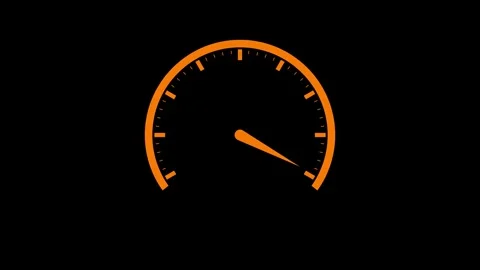 Flat Design Speed Meter Animation in Sea... | Stock Video | Pond5