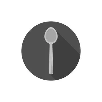 Flat design Spoon Stock Illustration