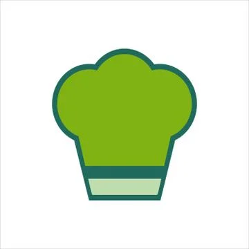 Flat design style chef hat icon. vector icon concept. Stock Illustration