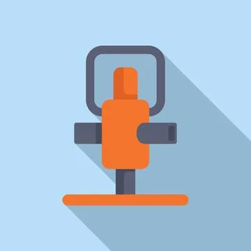 Flat design style modern microphone icon Stock Illustration