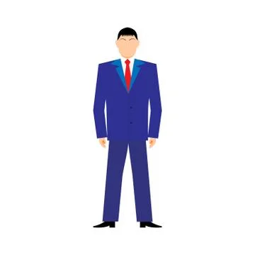 Flat design style modern vector illustration concept of successful businessan on Stock Illustration