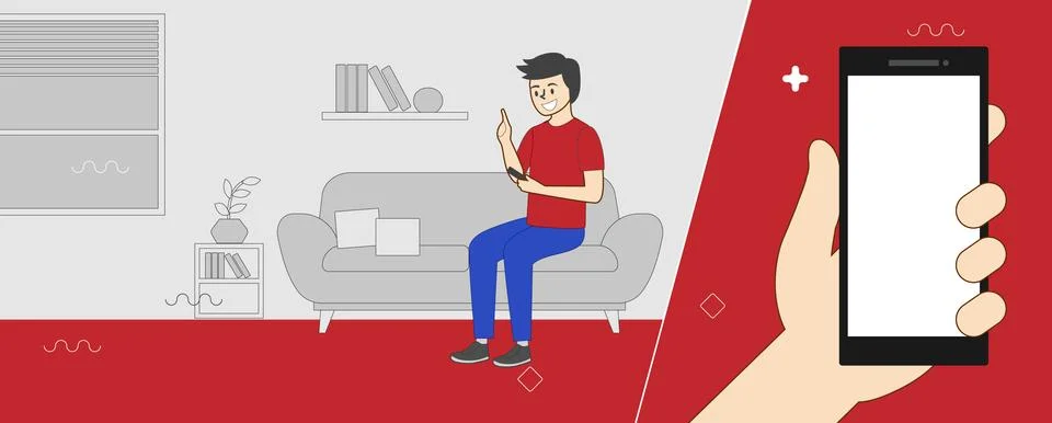 Flat design style modern vector illustration. Illustrazione stock