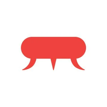 Flat design style vector concept of speech bubble icon in three different dir Stock Illustration