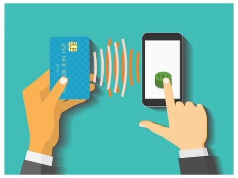 Flat design style vector illustration. Smartphone with processin Иллюстрация