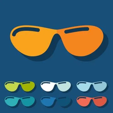 Flat design: sunglasses Stock Illustration