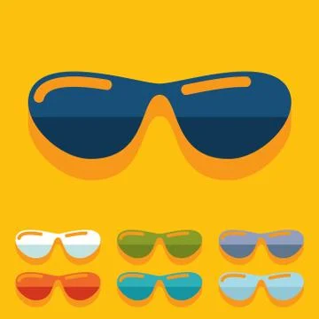 Flat design: sunglasses イラスト素材
