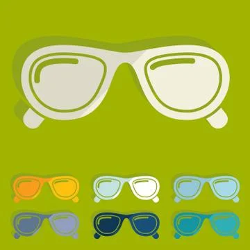 Flat design: sunglasses Stock Illustration