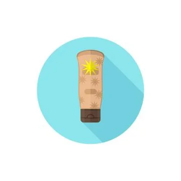 Flat design Sunscreen Stock Illustration