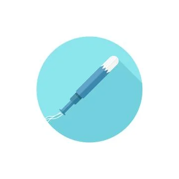 Flat design Tampon With Applicator Stock Illustration