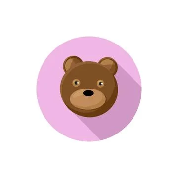 Flat design Teddy Bear Stock Illustration