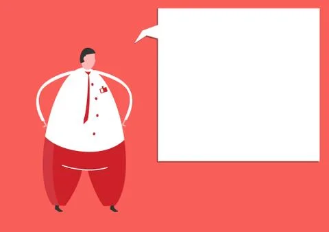 Flat design template Stock Illustration