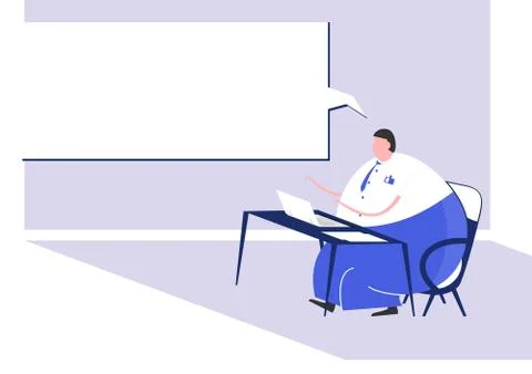 Flat design template Illustrazione stock