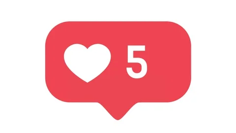 Flat design thumbs up 4K social media like counter, shows clicks over time on a  Stock Footage 130025741