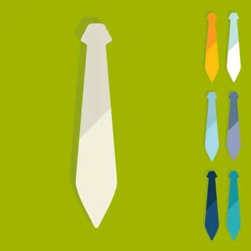 Flat design: tie Stock Illustration