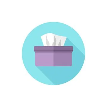 Flat design Tissue Box Stock Illustration