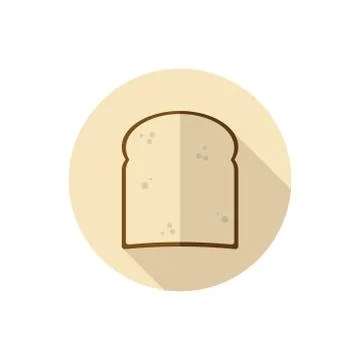 Flat design toast Stock Illustration