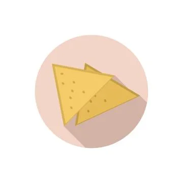 Flat design tortilla chips Stock Illustration