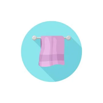 Flat design Towel Stock Illustration