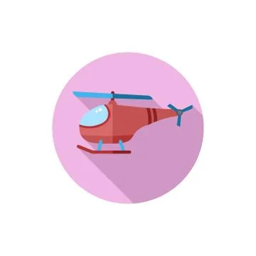 Flat design Toy Helicopter Stock Illustration