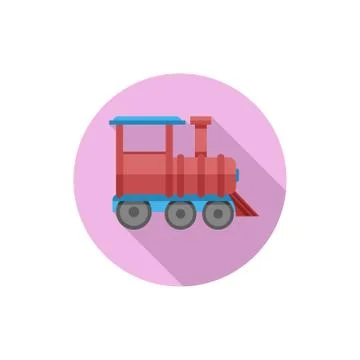 Flat design Toy Train Stock Illustration