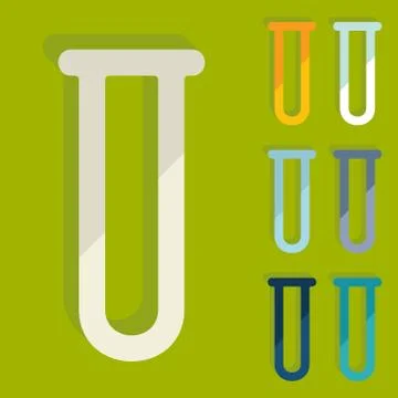 Flat design: tube Stock Illustration