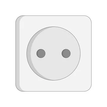 Flat design type C socket icon. Vector. Stock Illustration