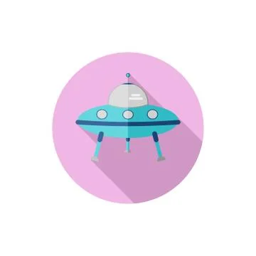 Flat design UFO Toy Stock Illustration