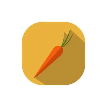 Flat design vector carrot Stock Illustration
