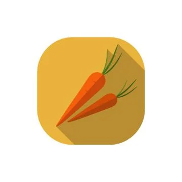 Flat design vector carrots Stock Illustration