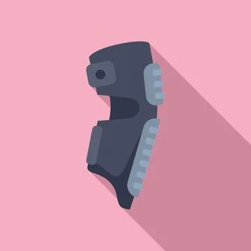 Flat design vector illustration of climbing shoe Stock Illustration
