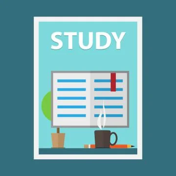 Flat design vector illustration concepts of education 库存插图