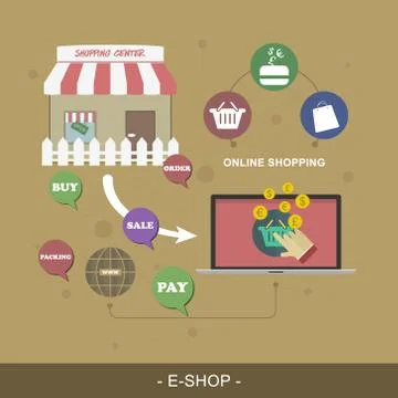 Flat design vector illustration for electronic money services. Editable conce Stock Illustration