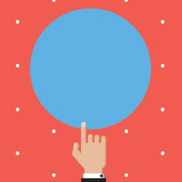 Flat design Vector Illustration Empty esp template copy space text for Ad Stockillustratie