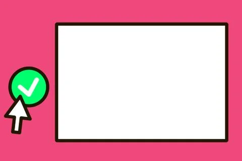 Flat design Vector Illustration Empty esp template copy space text for Ad Stockillustratie