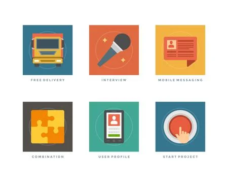Flat design vector illustration infographic elements Stock Illustration