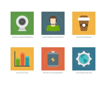 Flat design vector illustration infographic elements Illustrazione stock