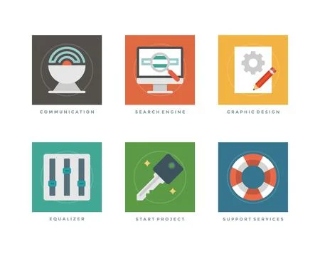 Flat design vector illustration infographic elements Stockillustratie