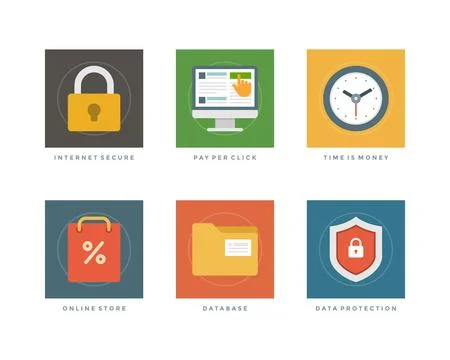 Flat design vector illustration infographic elements Stock Illustration