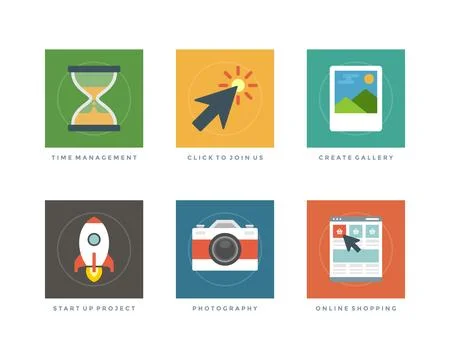 Flat design vector illustration infographic elements Illustrazione stock