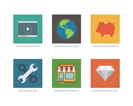 Flat design vector illustration infographic elements Stockillustratie